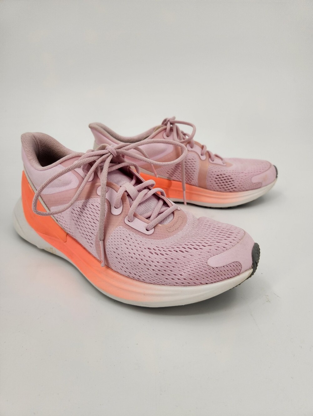 Lululemon Blissfeel Running Shoes Womens Size 8 Pink Peony Sunset Alpine White